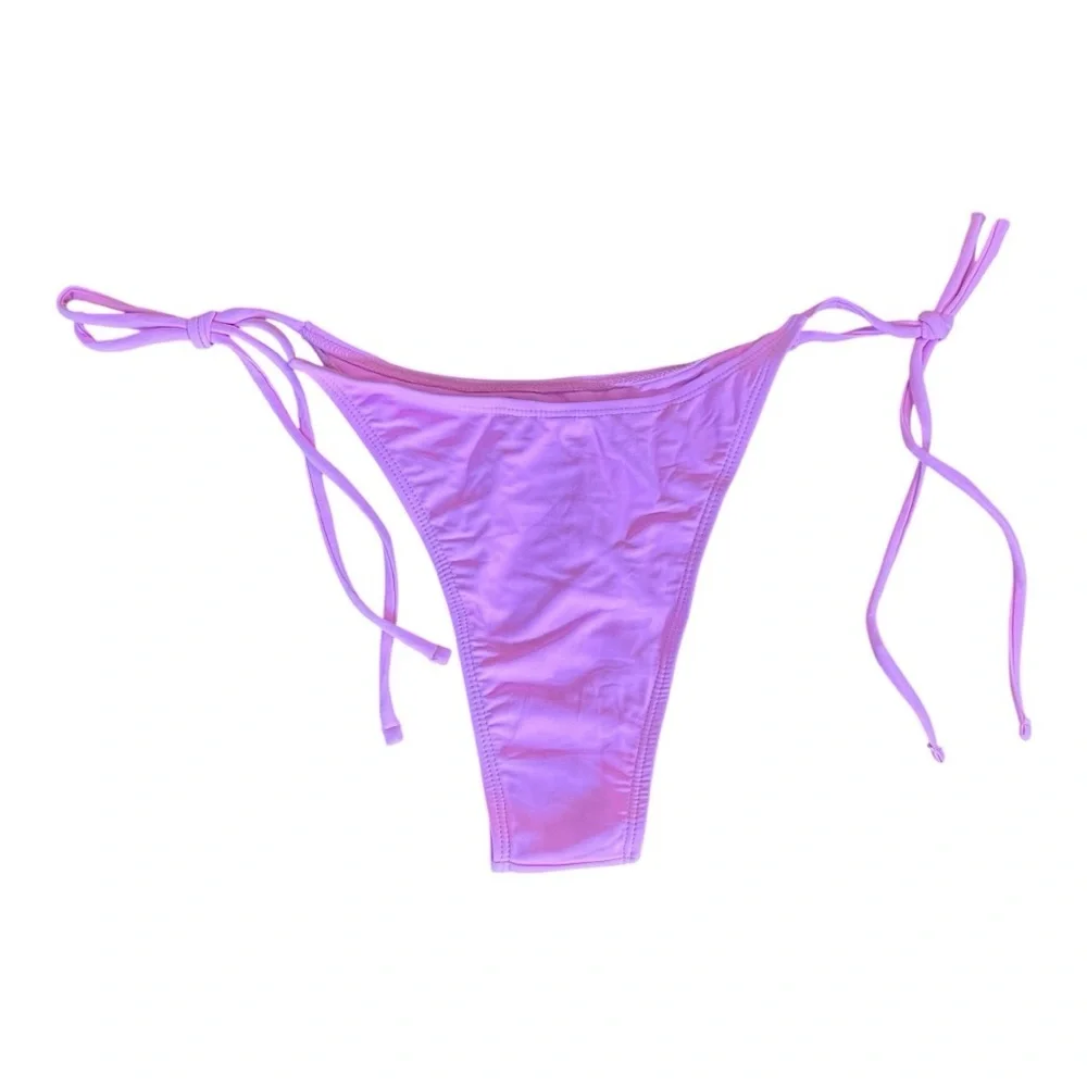 Zaful Solid O Ring‎ 2025 Two Piece Bandeau Strapless Swimsuit Women Sz 6 NEW